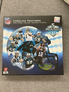 NFL Carolina Panthers Helmet Puzzle - Blue/Black